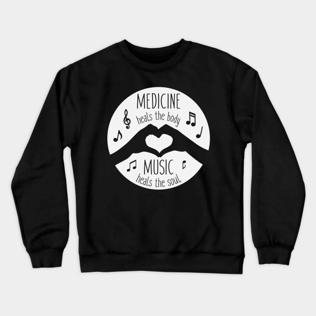 Music Heals the Soul Crewneck Sweatshirt by Venus Complete